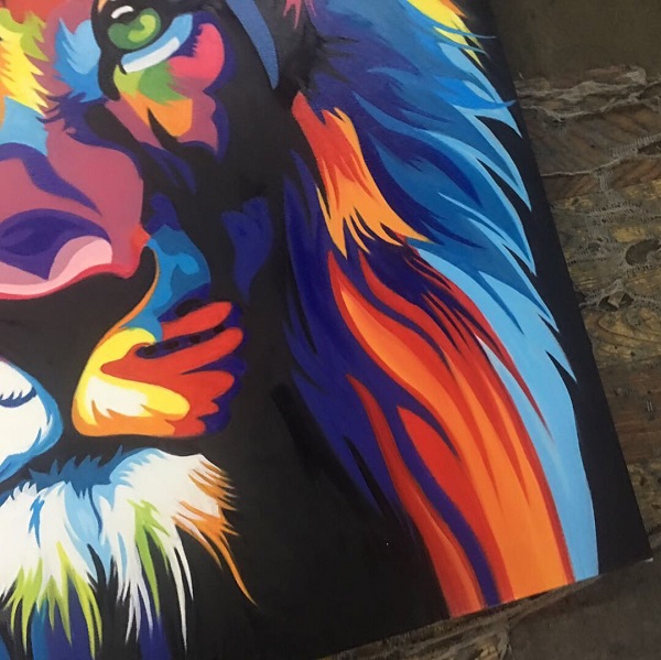 黒人絵画 原画 画家サインあり 油絵 絵画 油彩画・インテリア