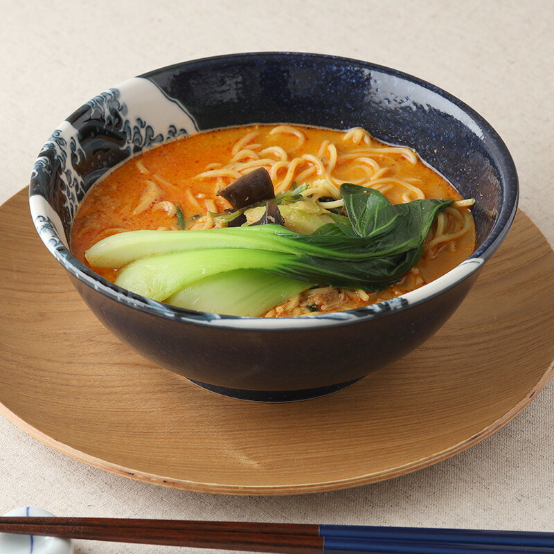 楽天市場】ラーメンどんぶり 1,145cc 神奈川沖浪裏 北斎写和食器 磁器