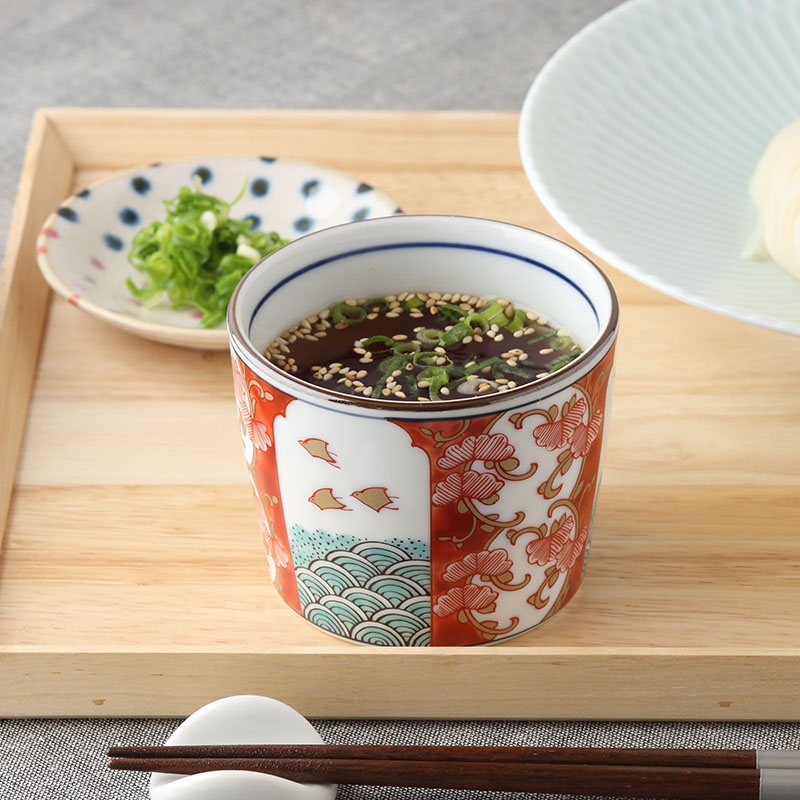 楽天市場】そば猪口 230cc 染錦古伊万里和柄 伝統模様 おしゃれ レトロ