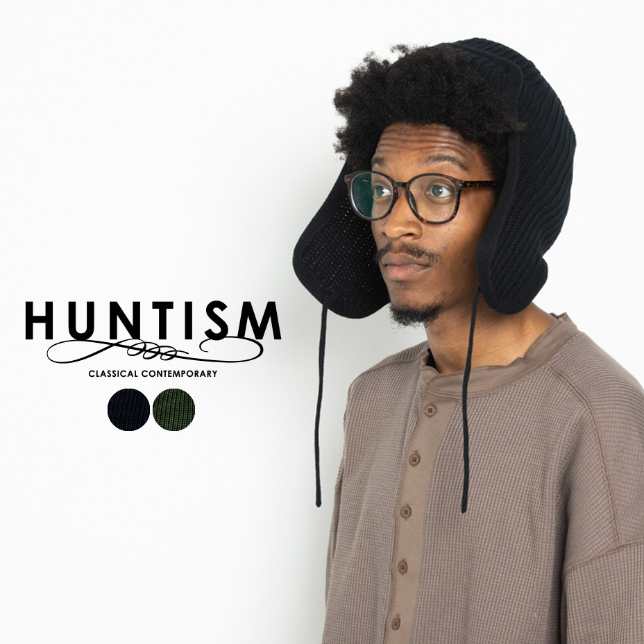 楽天市場】HUNTISM ハンティズム Knit Bomber Cap ニット ボンバー