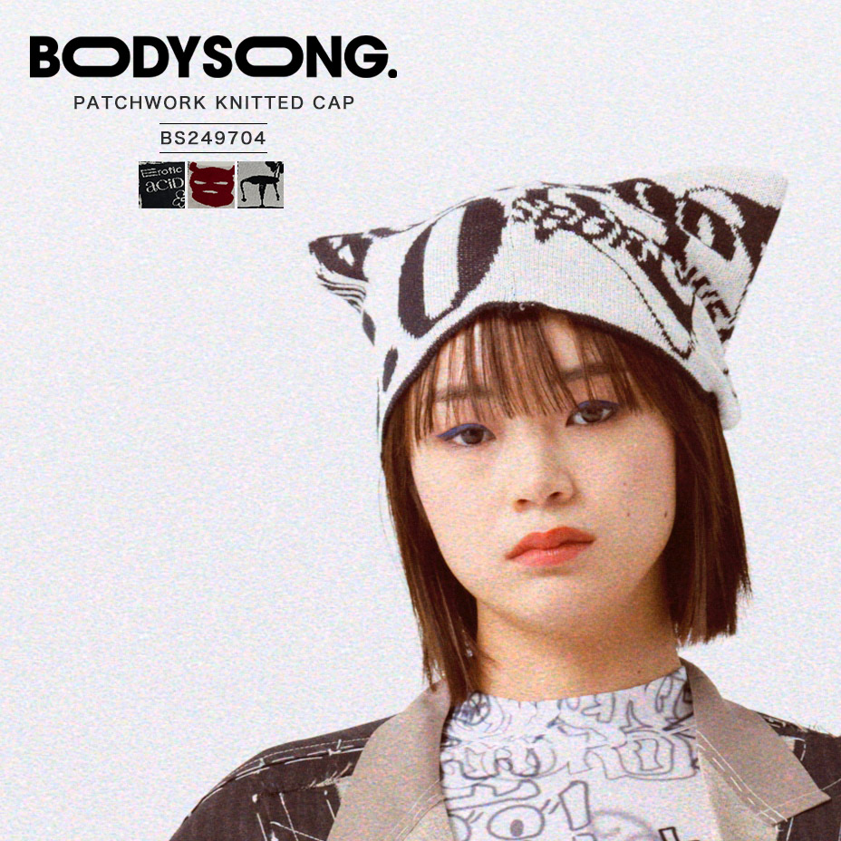 楽天市場】PATCHWORK KNITTED CAP BS249704 ブランド BODYSONG. ボディ