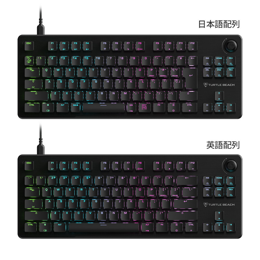 楽天市場】TURTLE BEACH ゲーミングキーボード Vulcan II TKL 日本語