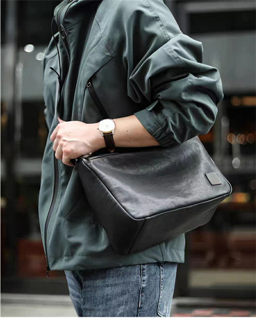 楽天市場】本革 メンズ ショルダーバッグ ブランド 男性用 牛革