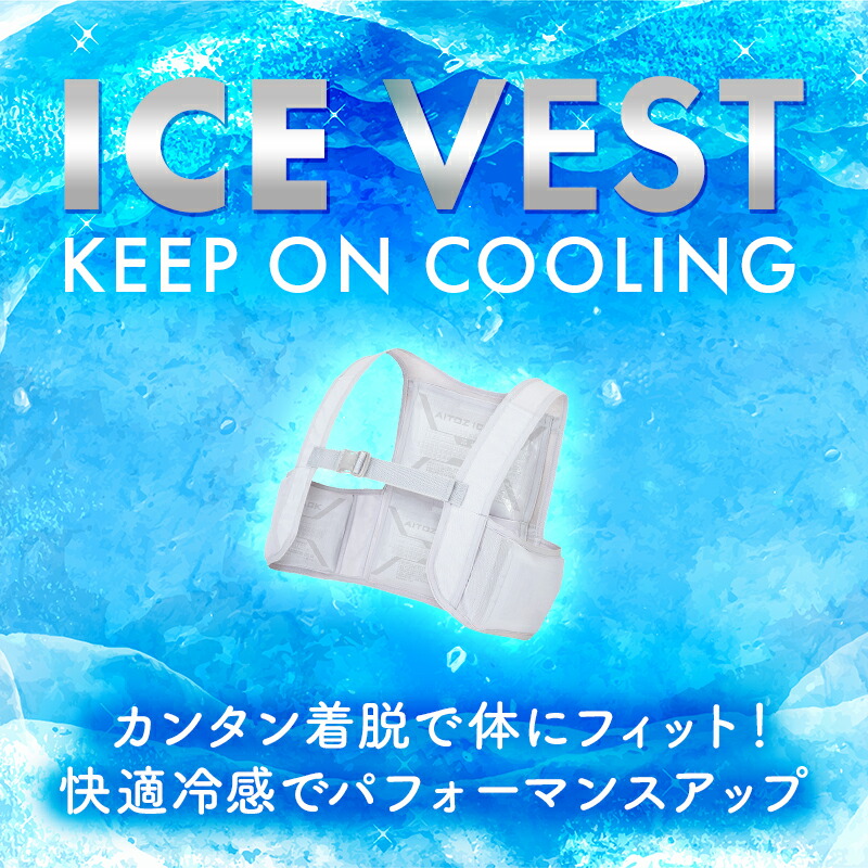 楽天市場】アイスベスト メッシュベスト&保冷剤4個セット AZ-865948