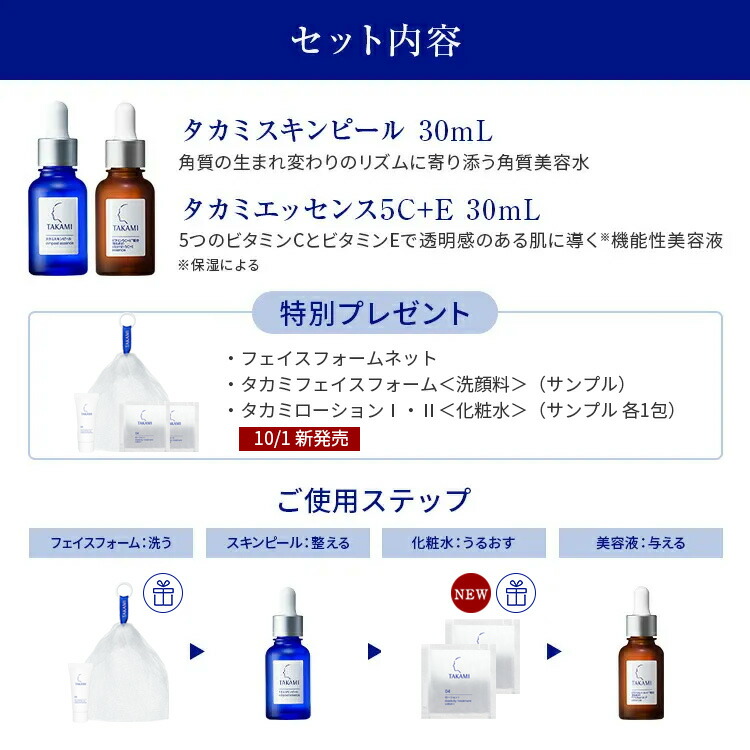 楽天市場】毛穴・キメ乱れ・くすみ対策◇タカミベストセラーセット