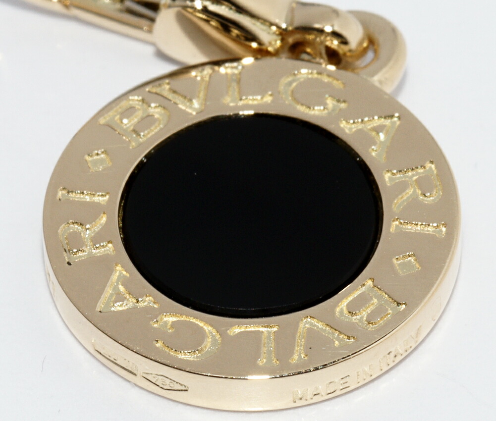 楽天市場】ブルガリ チャーム ペンダントトップ K18YG オニキス