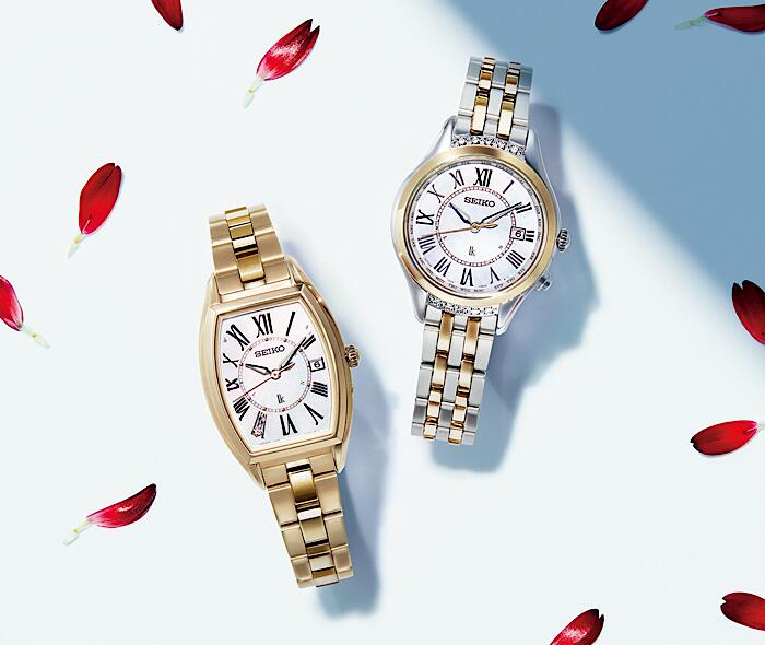 楽天市場】7時にダイヤ入り 白蝶貝ダイヤル SEIKO LUKIA セイコー