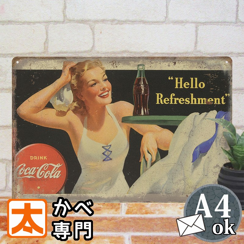 楽天市場】コカコーラ グッズ ブリキ看板 k コカ・コーラ プール 海