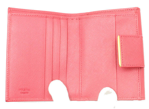 楽天市場】PRADA プラダ Wホック財布 1M0523 ピンク PEONIA レザー