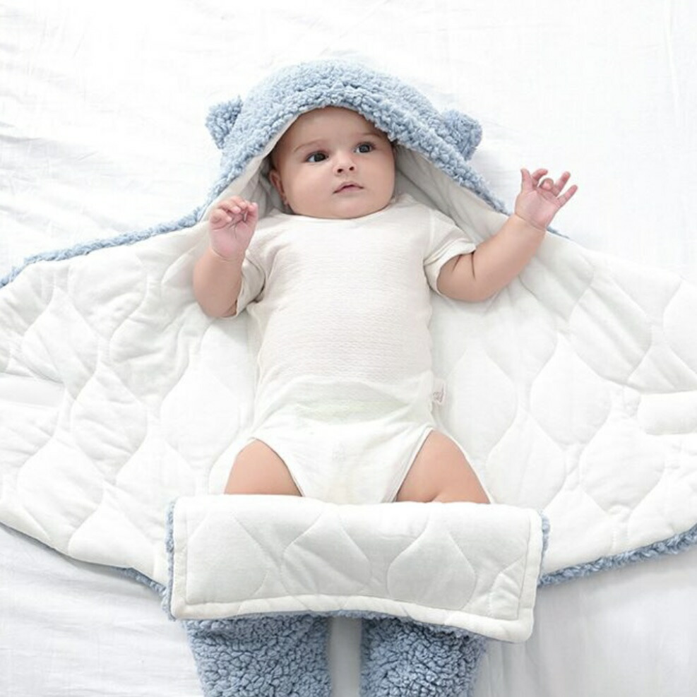 楽天市場】【SALE】【即納】モコモコくまさんあったかおくるみ くま