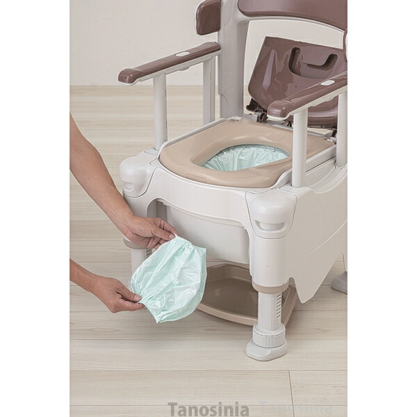 楽天市場】安寿 ポータブルトイレ FX-30 らくゾウくん 自動ラップ 標準