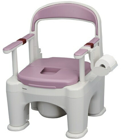 楽天市場】ポータブルトイレ 座楽 ラフィーネ（前後傾斜脚付き