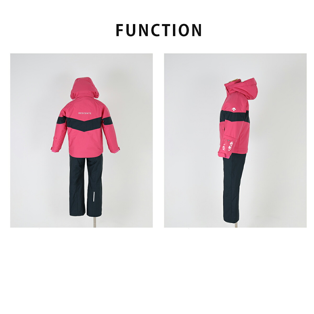 楽天市場】スキーウェア キッズ スノーウェア ジュニア デサント 上下