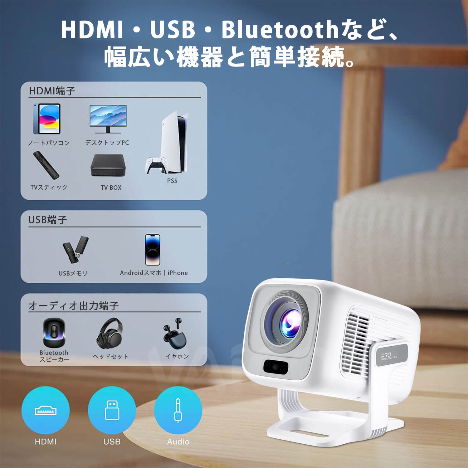 楽天市場】プロジェクター 家庭用 Netflix公式認証&Android TV13.0