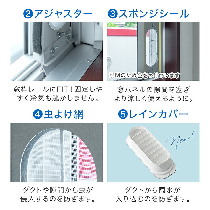 楽天市場】猛暑対応 パワフル冷風 スポットクーラー テラス窓パネル付