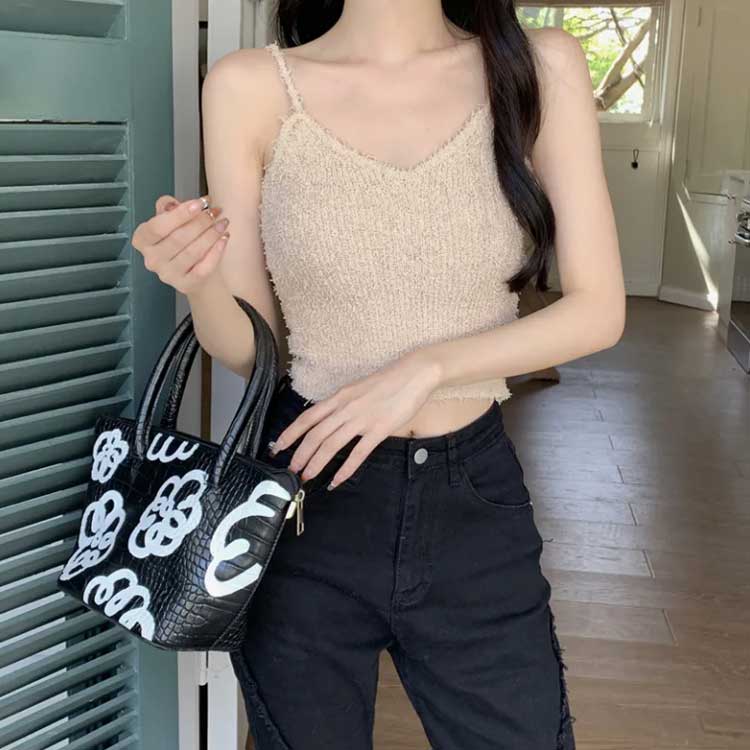 楽天市場】フェイク ファー キャミトップス キャミソール トップス