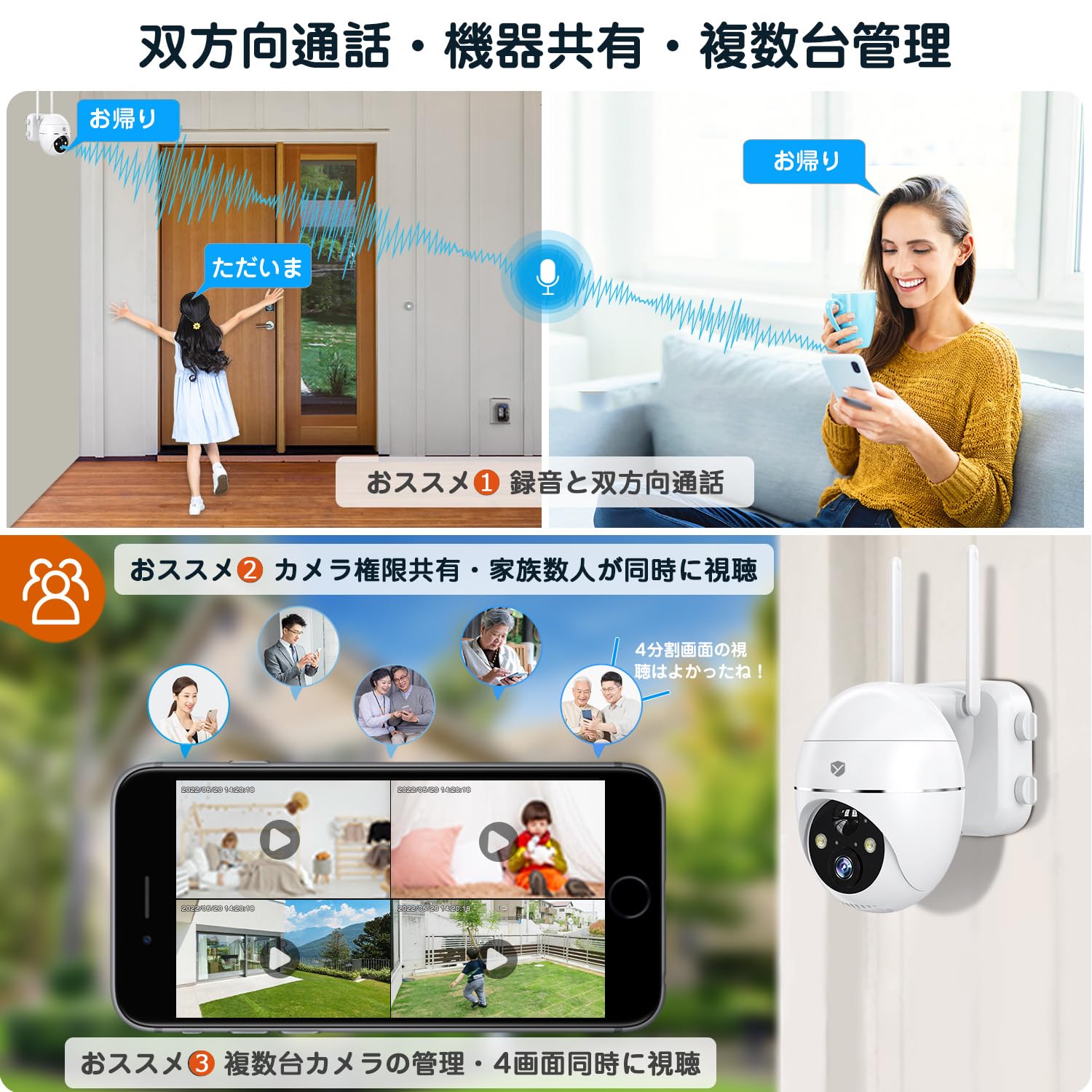 楽天市場】☆限定15％OFFクーポン！☆配線不要【最大500万高画素