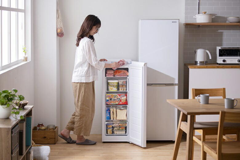 楽天市場】スリム冷凍庫 IUSN-8A-W アイリスオーヤマ 80L セカンド