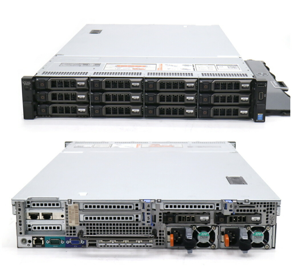 楽天市場】DELL PowerEdge R730xd Xeon E5-2620 v3 2.4GHz(12スレッド
