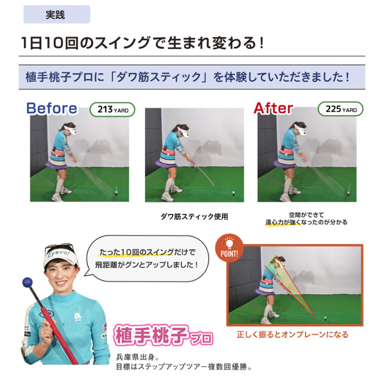 楽天市場】リンクス ゴルフ ダワ筋スティック スイング 練習器 DAWAKIN