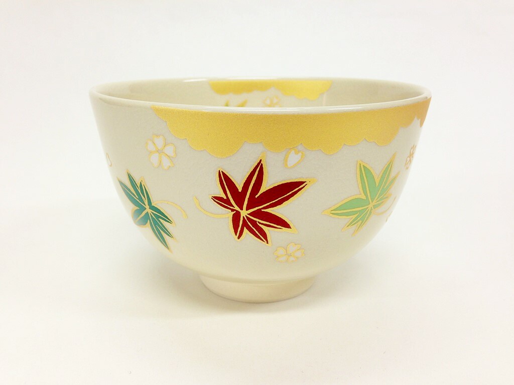 楽天市場】【茶道・茶道具】【裏千家・表千家】仁清写 抹茶茶碗 雲錦