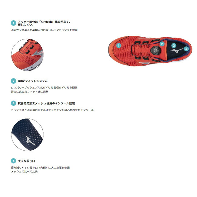 楽天市場】【即日発送可】ミズノ mizuno 安全靴 作業靴 オールマイティ