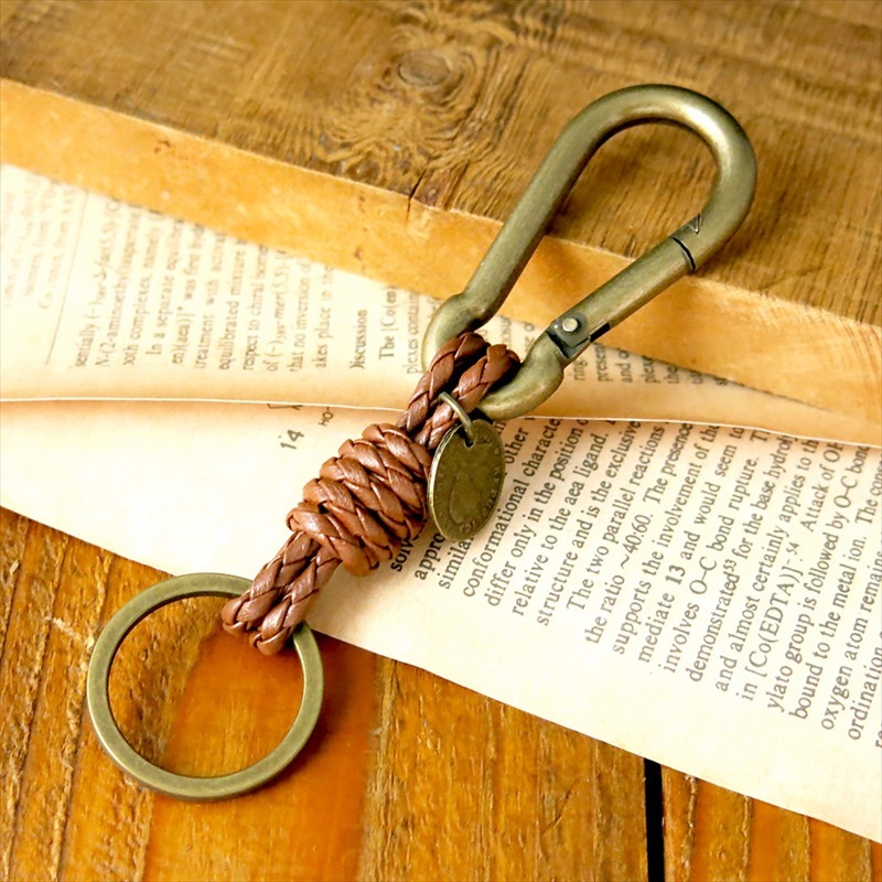 楽天市場】アンティーク カラビナキーホルダー キーリング カラビナ