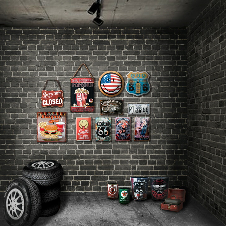 楽天市場】アメリカン雑貨 サインプレート ブリキ看板 ビール ガレージ