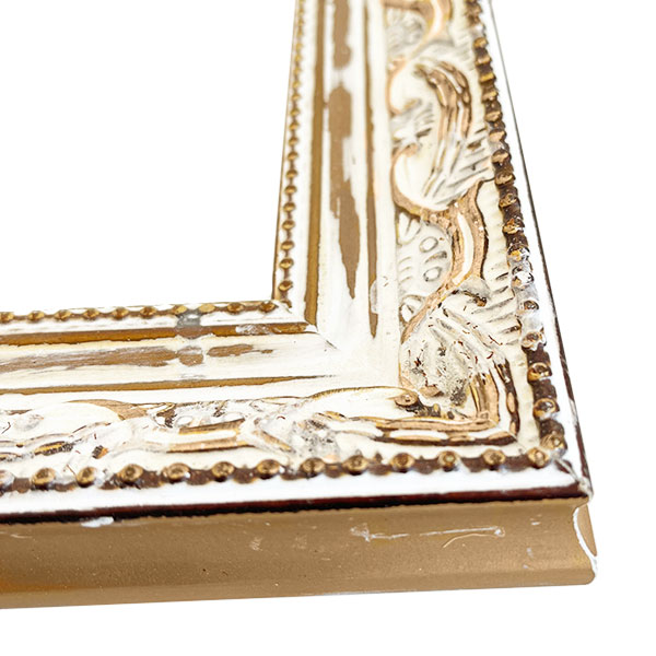 楽天市場】アンティーク アートフレーム （ホワイトゴールド） 28.5cm