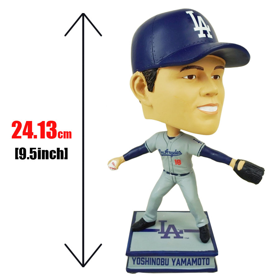 楽天市場】山本由伸 ボブルヘッド 9.5インチFOCO MLB BIG HEADS 9.5