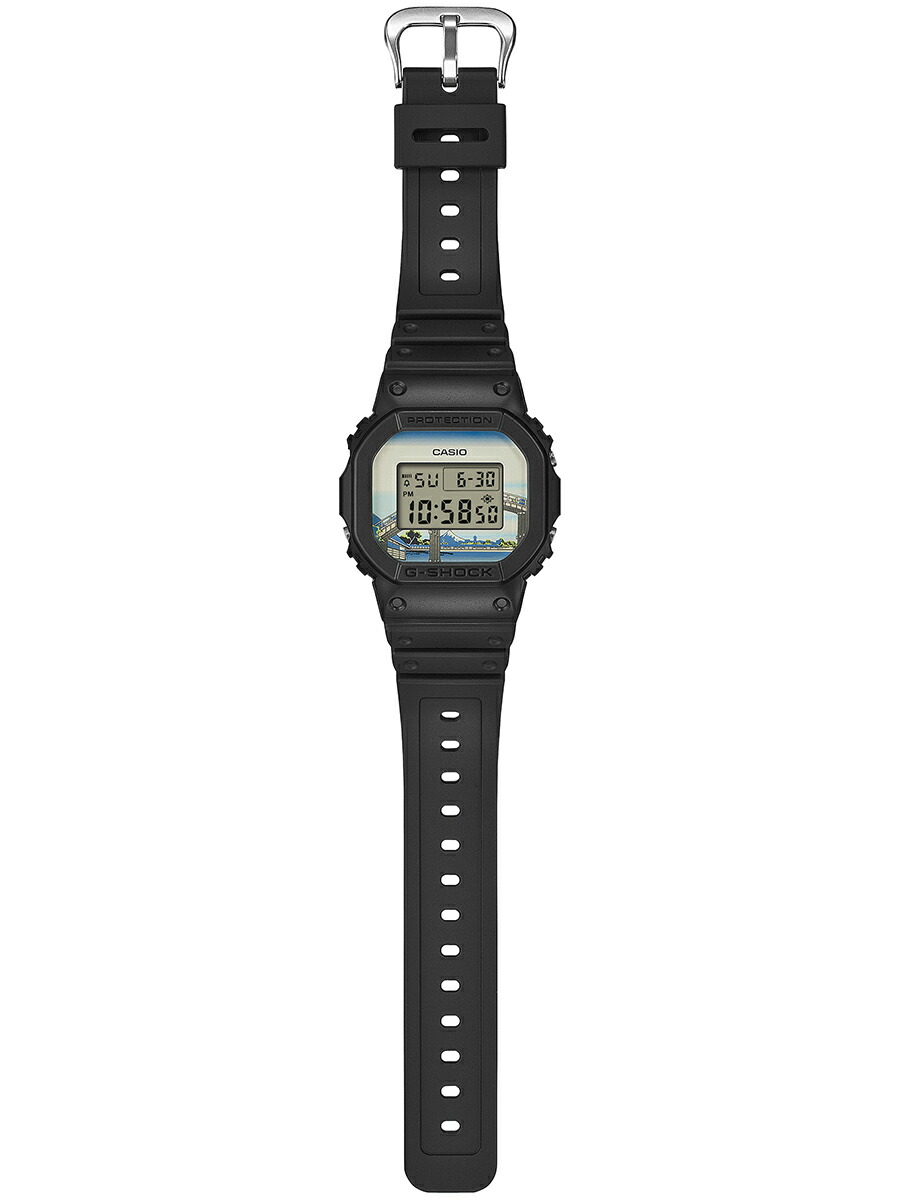 楽天市場】G-SHOCK 葛飾北斎 深川万年橋下 DW-5600KHFM25-1JR メンズ