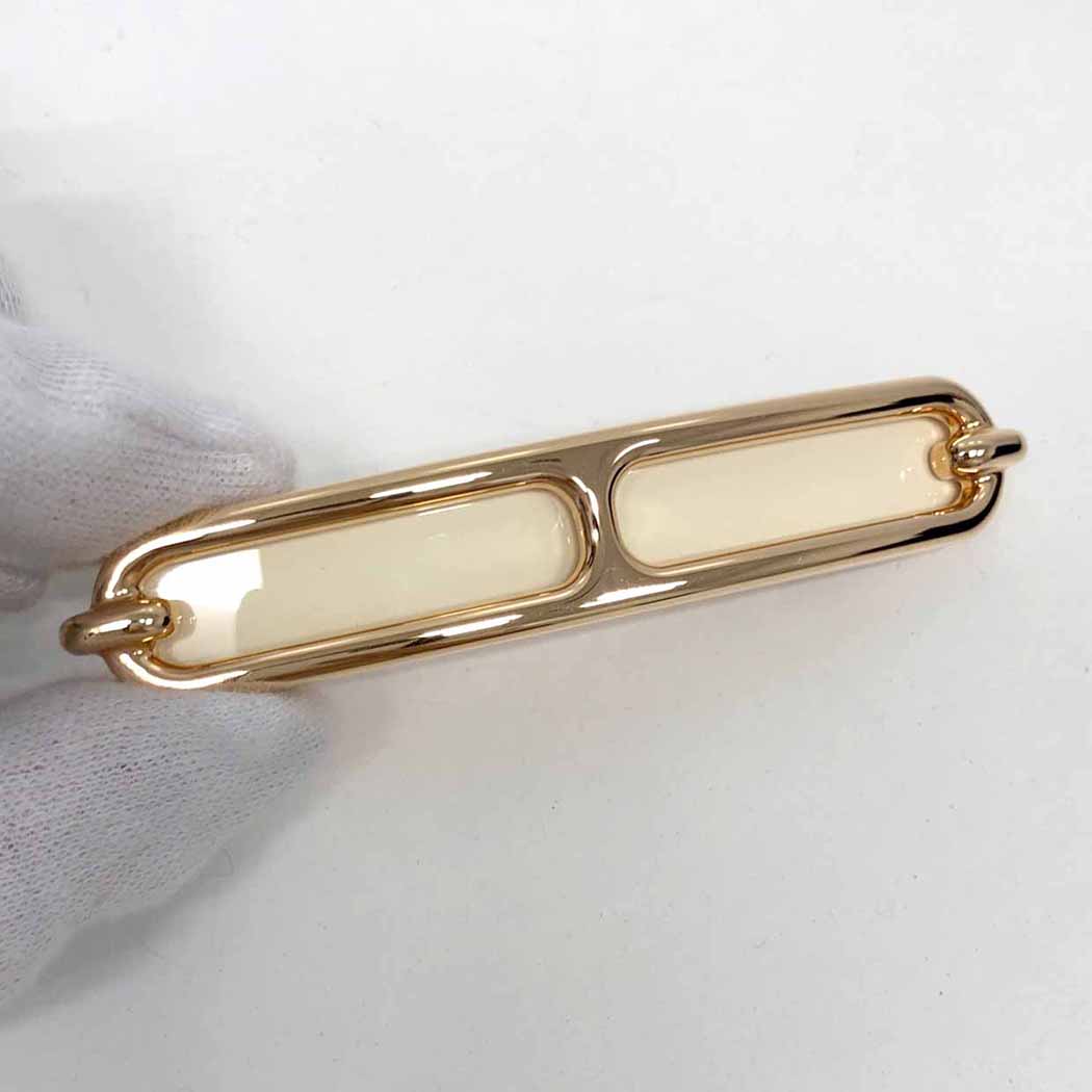 楽天市場】エルメス□ バレッタ ルリPM ラッカーメタル ピンクゴールド