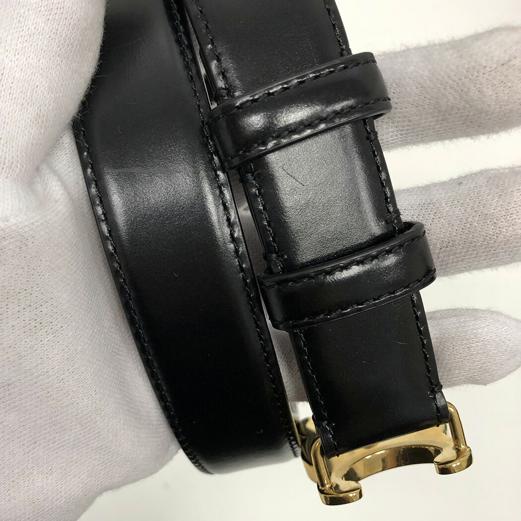 楽天市場】セリーヌ トリオンフ ベルト 70cm F-NE-1252 スムースカーフ