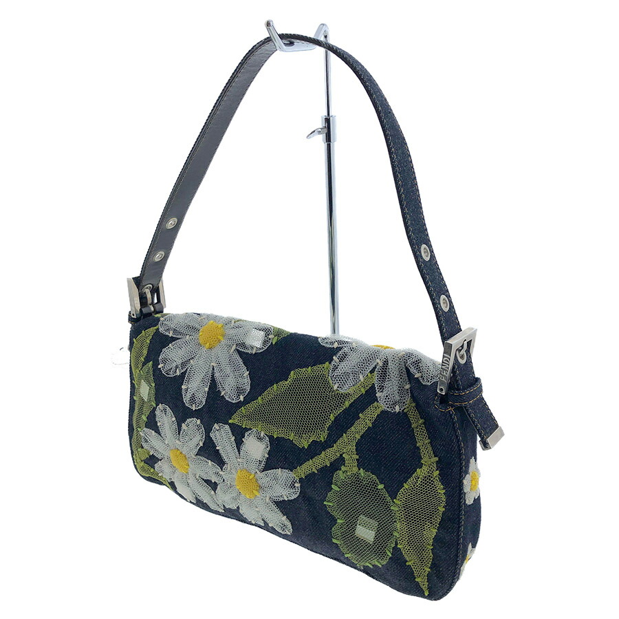 楽天市場】FENDI マンマバケット デニム 花 レース 刺繍 肩掛け ワン