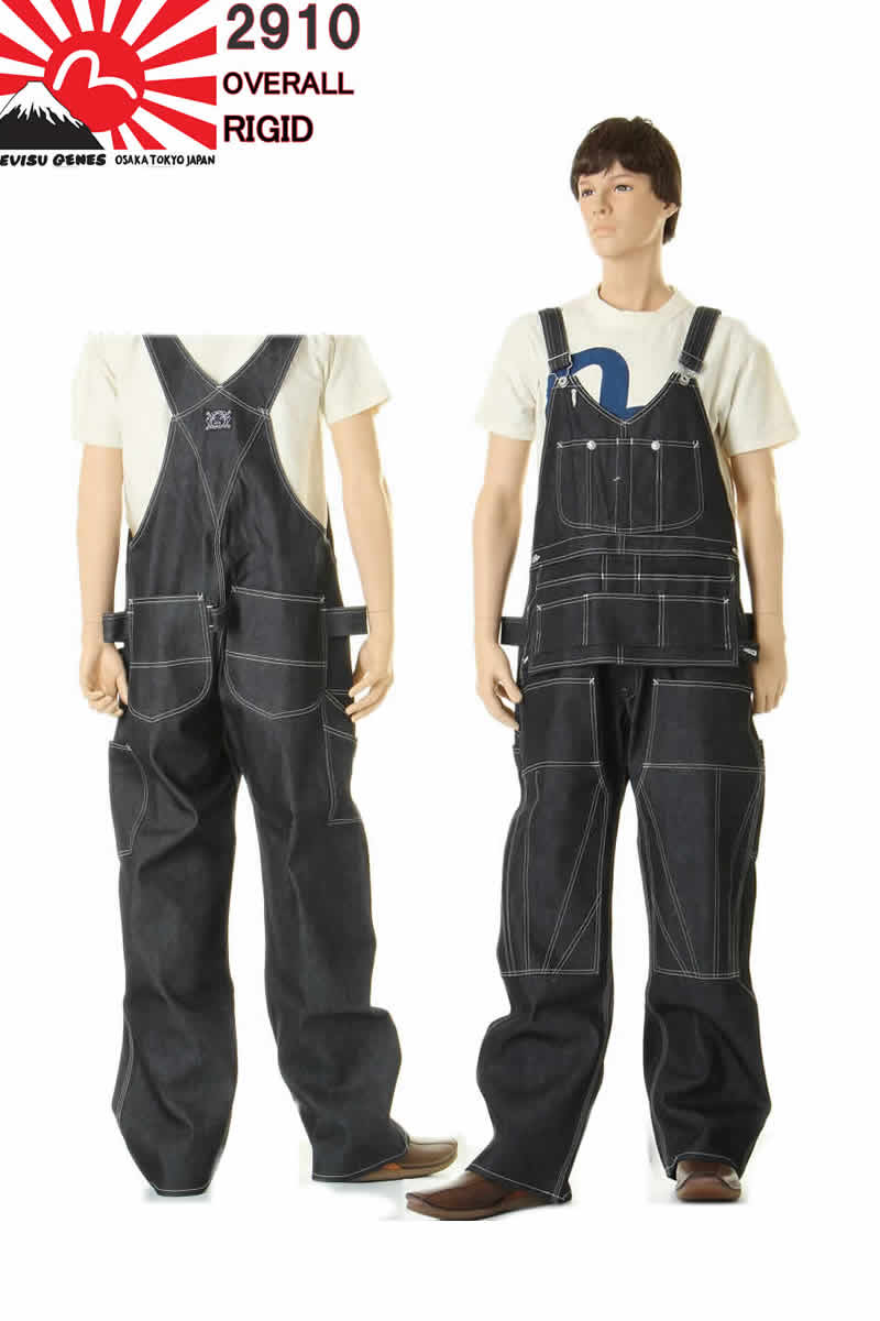 楽天市場】EVISU JEANS OVER ALL エヴィス ジーンズ EOD-2910ID