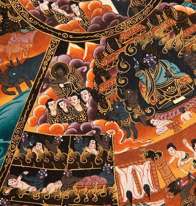 チベット 曼荼羅 マンダラ カーラチャクラ 仏画 タンカ 掛軸 観音 菩薩