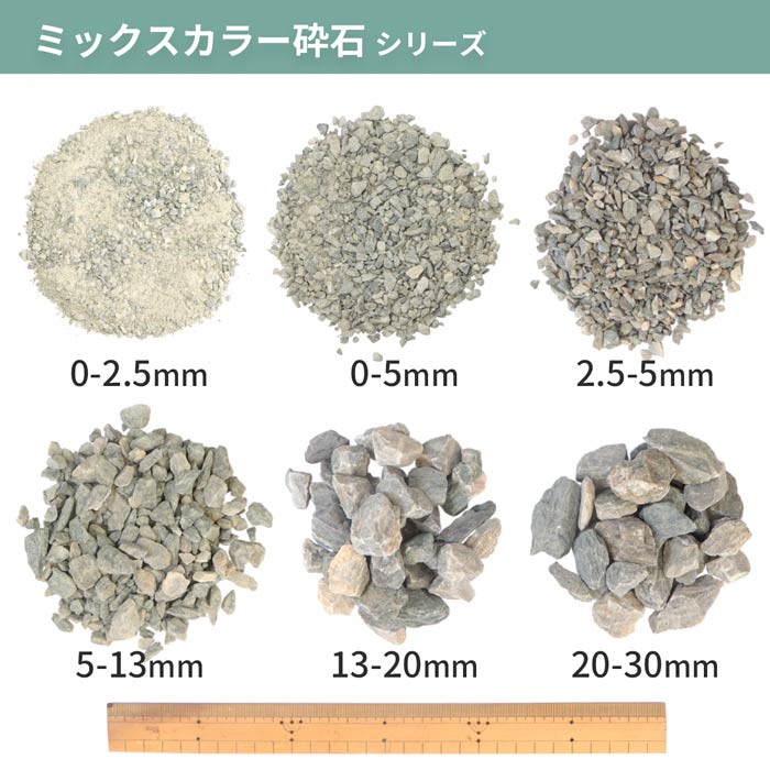 楽天市場】＼ポイント5倍♪25日限定♪／ミックスカラー砕石 20-30mm [4