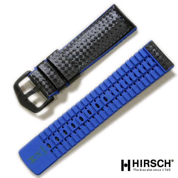 楽天市場】時計ベルト ヒルシュ アイルトン 20mm 22mm 24mm カーボン