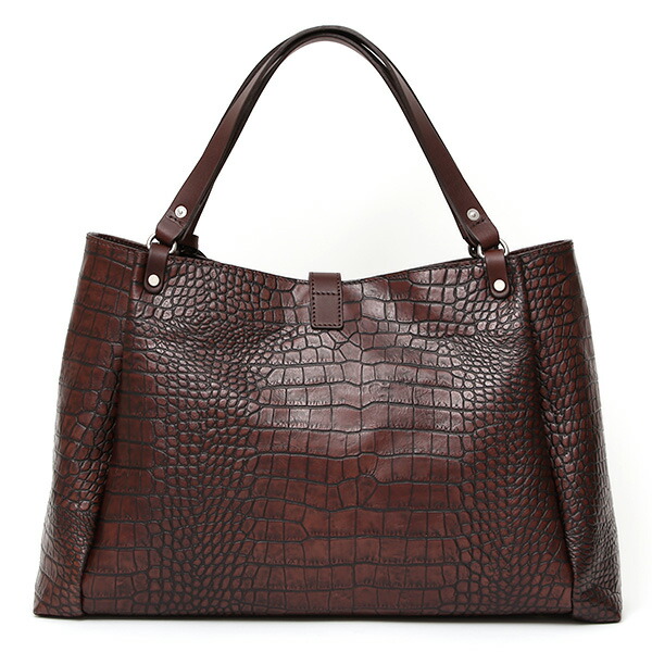 楽天市場】クロコ 型押し トートバッグ メンズ 本革 レザー 日本製