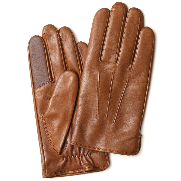楽天市場】手袋 メンズ 本革 スマホ対応 カシミヤ裏地 ブラウン 茶