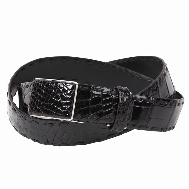 楽天市場】クロコダイル ベルト 穴なし 無段階調整ベルト 日本製