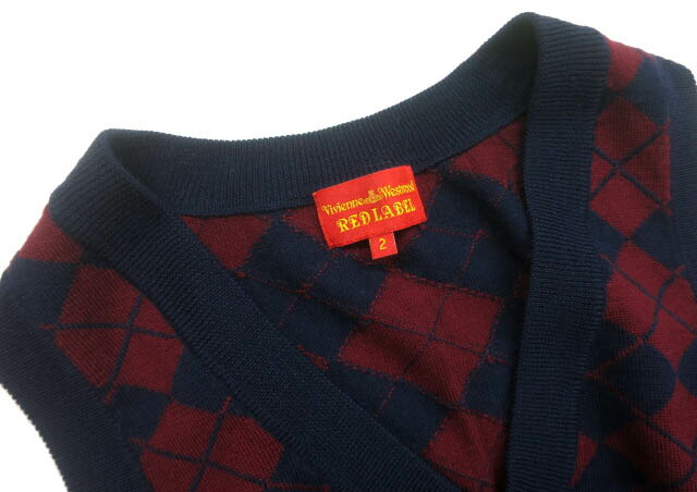 楽天市場】【中古】 Vivienne Westwood RED LABEL / アーガイルVネック