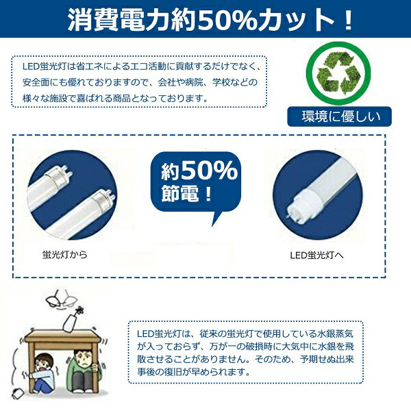 楽天市場】10本セット LED蛍光灯 40W形 直管 蛍光灯 40形 LED LED蛍光