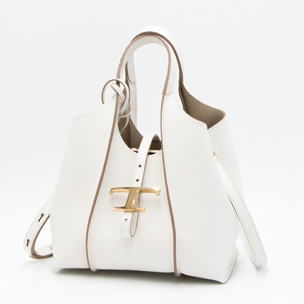 楽天市場】トッズ TOD'S トートバッグ ミニ ホワイト T TIMELESS T