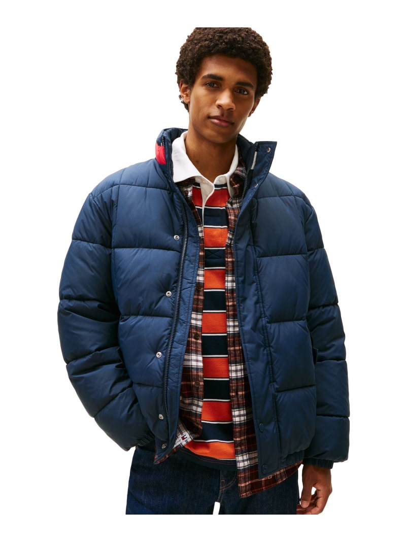 楽天市場】トミーヒルフィガー ダウンジャケット（カラーネイビー）の通販