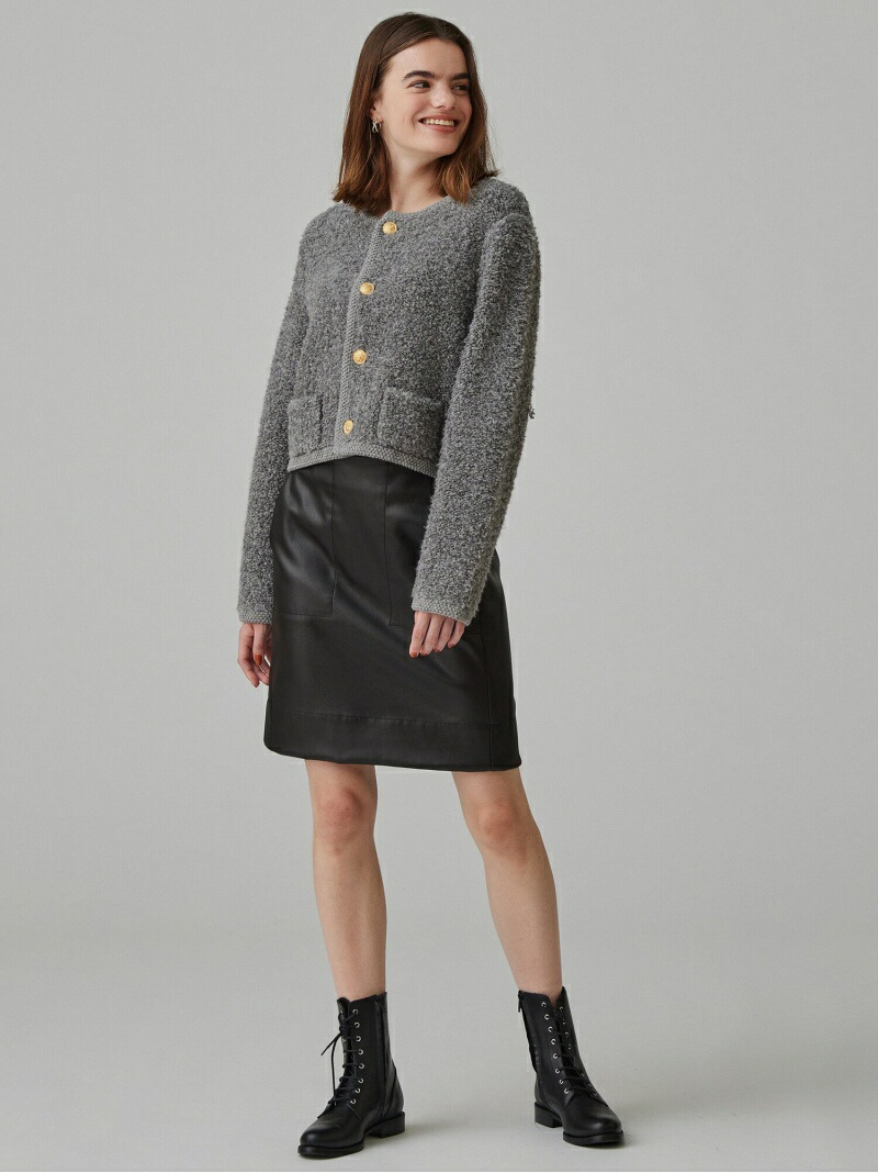 楽天市場】【SALE／40%OFF】ムートン クルーネックカーディガン