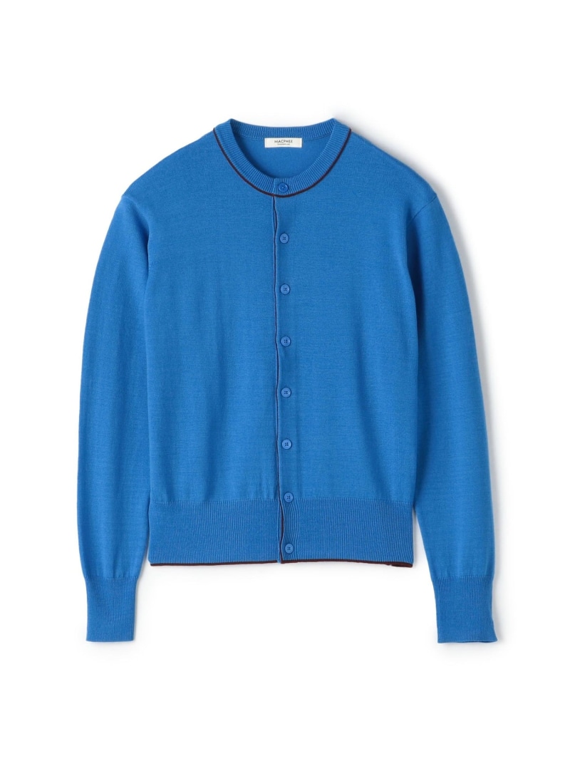 楽天市場】プレーンウール クルーネックカーディガン MACPHEE