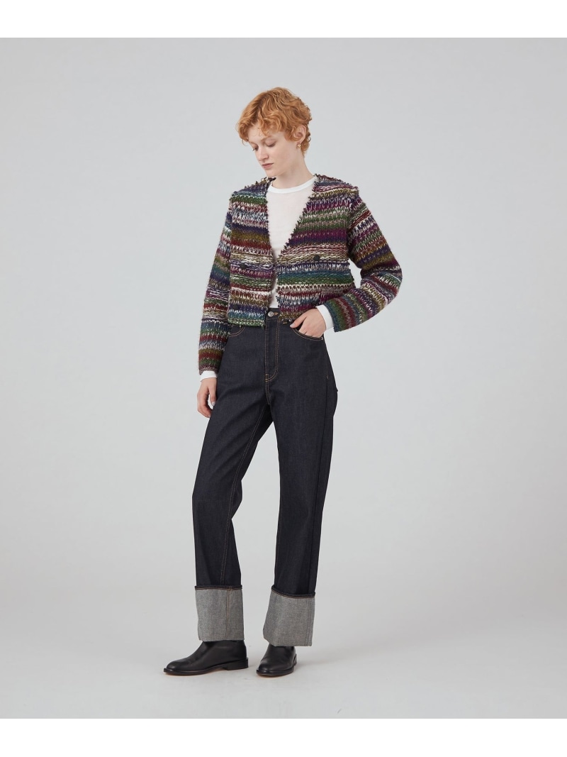 楽天市場】【SALE／40%OFF】ニットボンディング クロップドジャケット