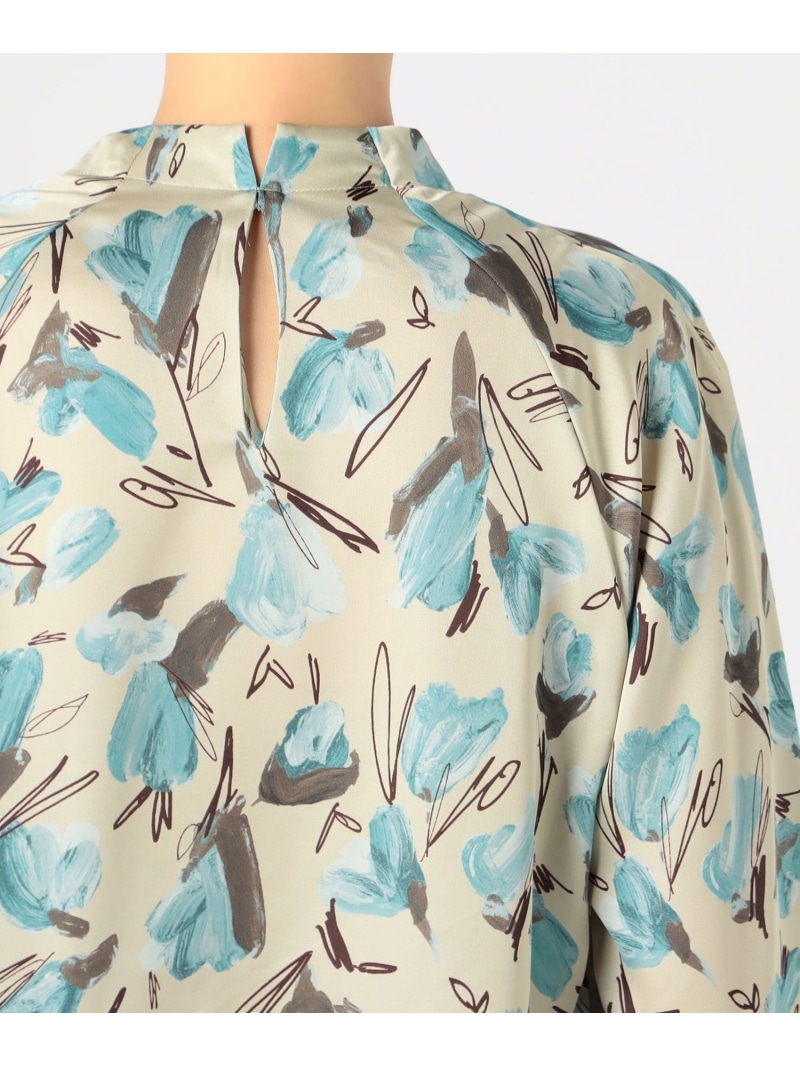 楽天市場】【SALE／30%OFF】ブーゲンビリアプリント ボウタイギャザー