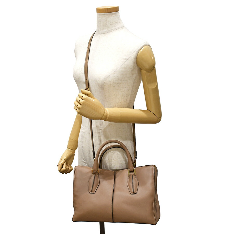 楽天市場】トッズ TOD'S Dキューブ 2wayハンドバッグ レザー ブラウン